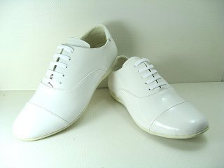 Prada White Leather Simple Shoes