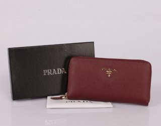 Prada PR0506 Maroon Wallet