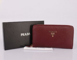 Prada PR050801 Maroon Wallet