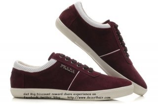 Prada Burgundy Casual DSC0016 Shoes