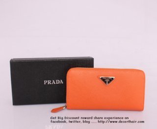 Prada 2MA0506 Orange Wallet