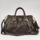 Prada Top Handle Dark Coffee 62018 Bag