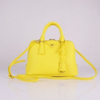 Prada Saffiano Lemon BL0838 Bag