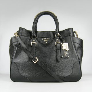 Prada Top Handle Black 1558 Bag