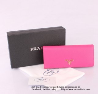 Prada 113202 Rose Red Wallet