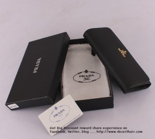 Prada 113202 Black Wallet