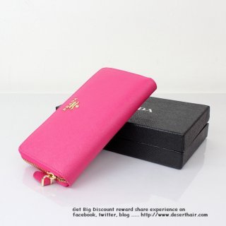 Prada IM0506 Rose Red Wallet