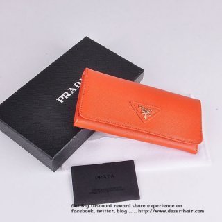 Prada IM1132 Orange Wallet