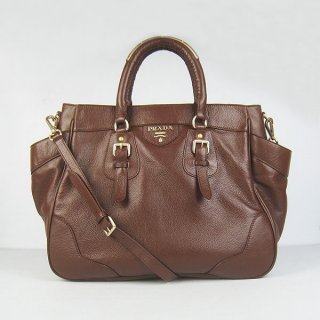 Prada Top Handle Brown 1558 Bag