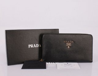 Prada PR050801 Black Wallet