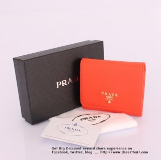 Prada 1760 Orange Wallet