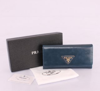 Prada P1-514 Blue Wallet