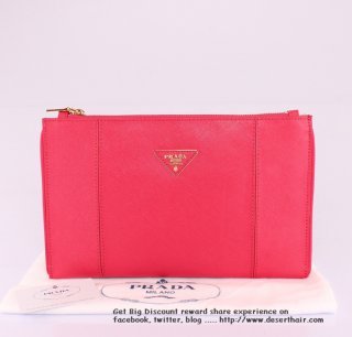 Prada 625 Rose Red Wallet