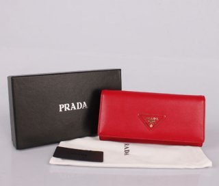 Prada P1-514 Red Wallet