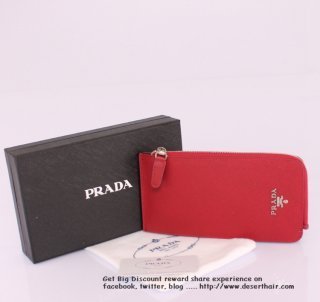 Prada 8085A Burgundy Wallet