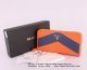 Prada 0506-4 Orange With Dark Blue Wallet