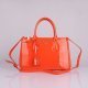 Prada Saffiano Orange Patent Leather 1801 Bag