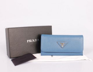 Prada P1-514 Royal Blue Wallet