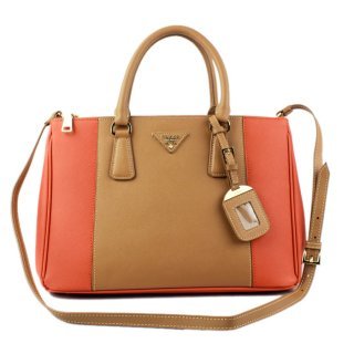 Prada Saffiano Orange Coffee 2274 Bag